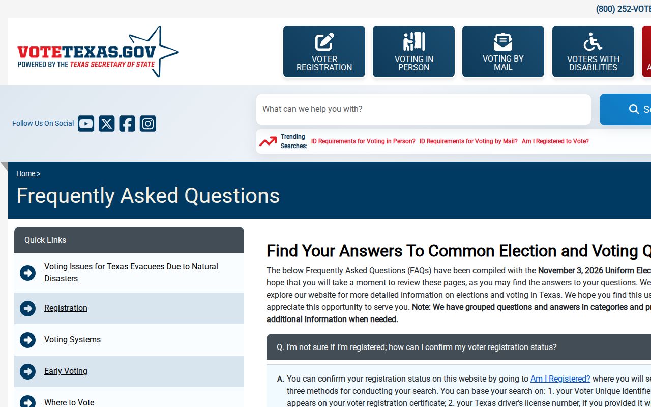 Corinth residents directory voter status lookup methods