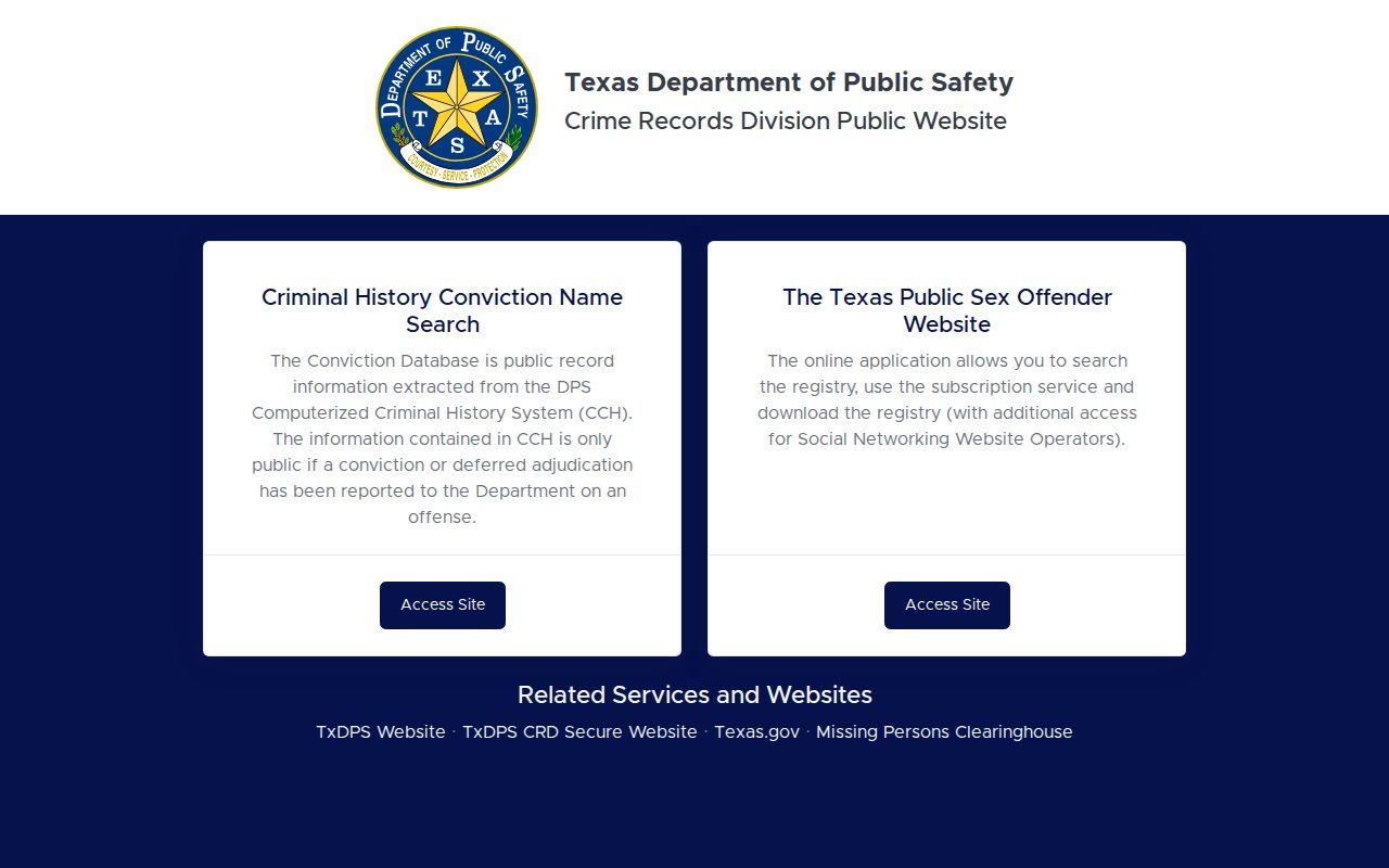 Corinth residents directory Texas public safety search